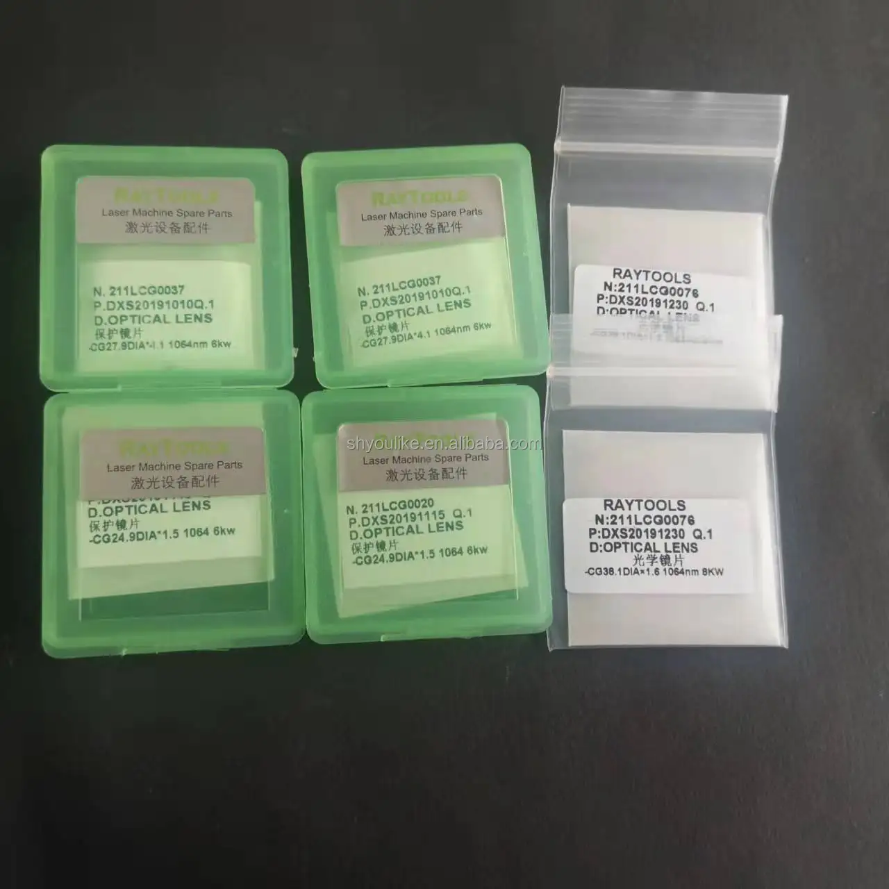 Original Raytools Optical lens fiber laser protective lens 27.9*4.1/24.9*1.5/37X7/38.1*1.6mm