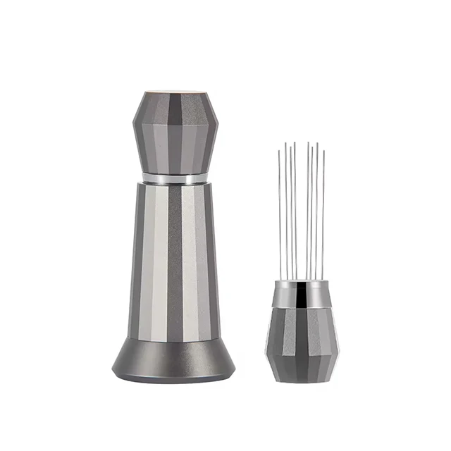 Coffee Accessories Barista Tools Stainless Steel Espresso Tamper Coffee Stirrer 8 needles WDT Tool Coffee Needle Distributor