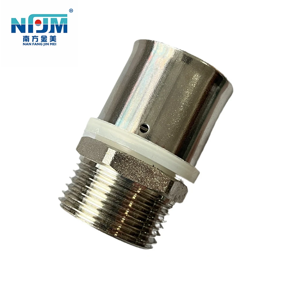 Фитинги NFJM медные профессиональные газовые фитинги 1/4 b 3/4 м латунный пластиковый 15 мм метрический пресс