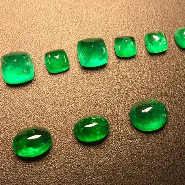 Natural Emerald loose Gemstone Emeralds From 0.5Ct-5Ct Emerald Cut Cushion Cut Pear Cut Cabochon International Certificate