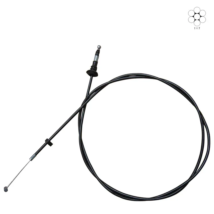 factory made galvanized steel wire rope multi specifications automotive control cable