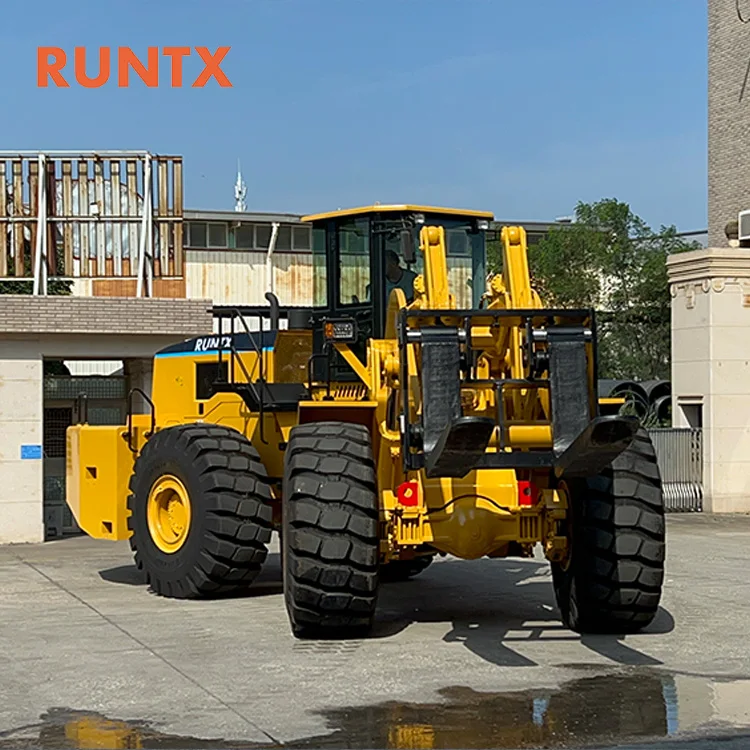 Stone Block Handler 18ton 28 ton 42ton 48Ton Wheel Forklift Loader Heavy Duty Forklift Loader