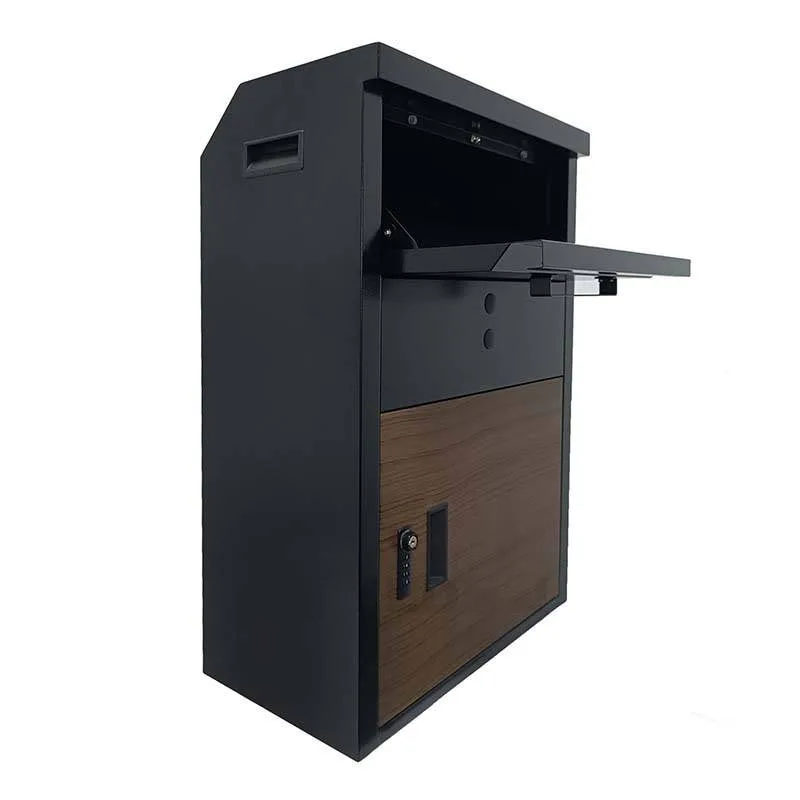 hot sale Outdoor Metal Wall Mounted Packaging Courier Box safe Delivery parcel drop Mailbox Waterproof Letterbox With Lock