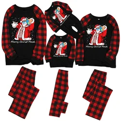 Wholesale Factory Supplier Christmas Sleepwear Pajamas Long Sleeve Cotton Parent-child Suit For Family