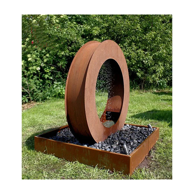 Home Decoration Steel Water Feature Fountain garden water fountain