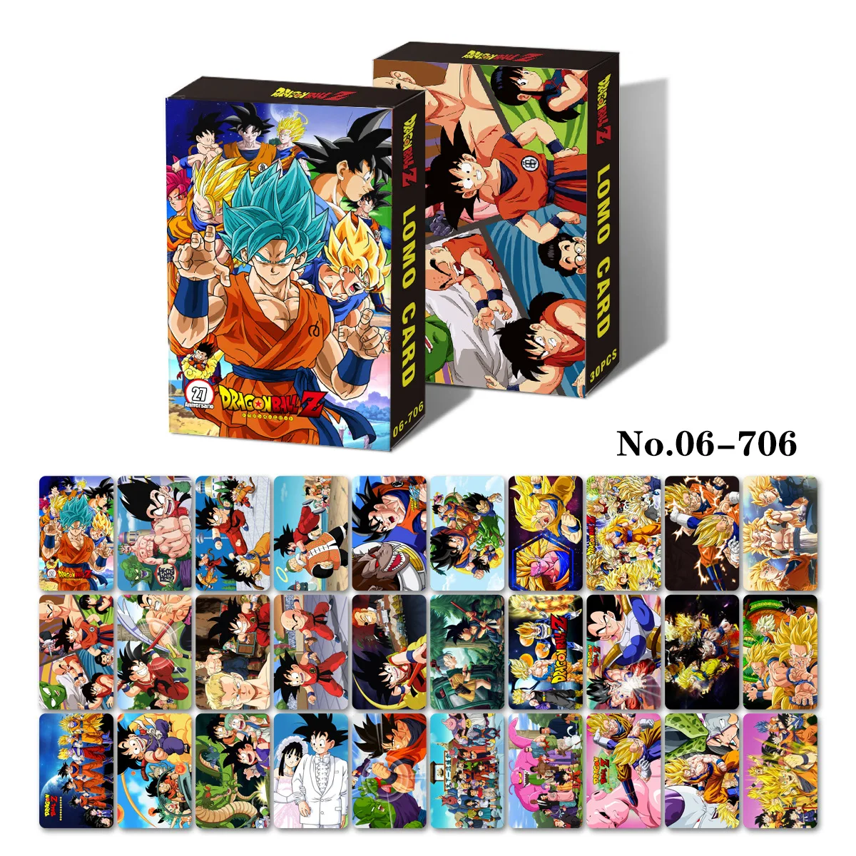 30 single sided small cards Anime JOJO  Spy Family Goku Hunter and hunter reincarnated lone rock random LOMO card