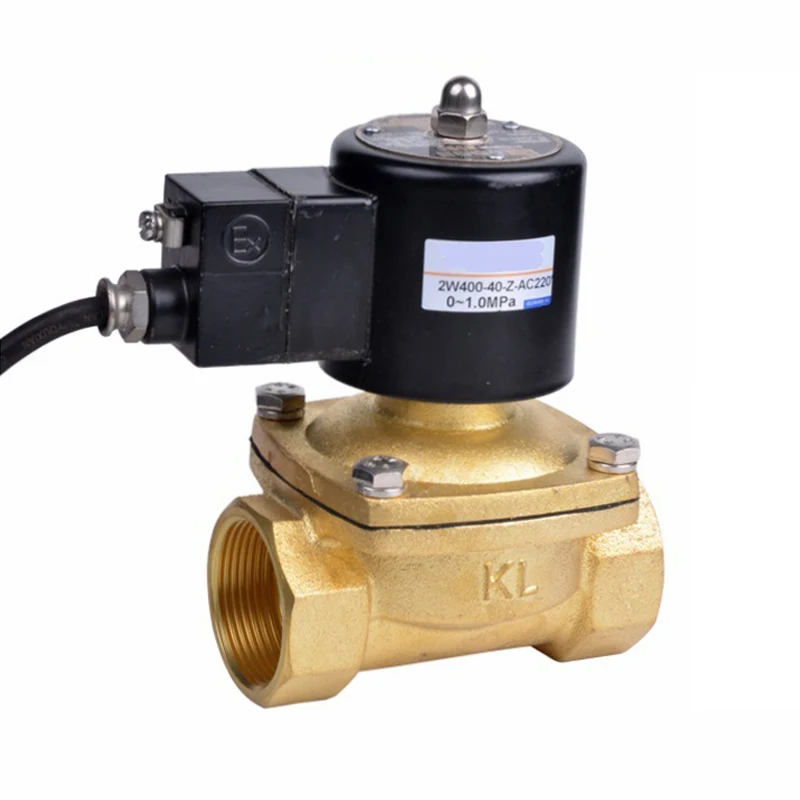 Dc24v Dc12v Ac110v Ac220v Npt резьбовой электромагнитный клапан для воды чистой меди нормально открытый двухходовой латунный соленоид