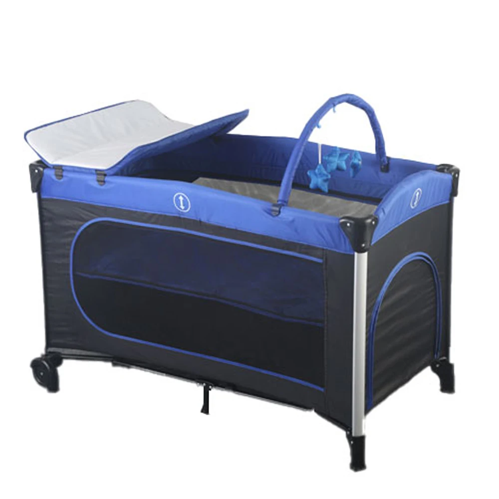 Steel Multifunctional Baby Travel Crib cot Portable Baby Infant Bed Safety Fence Playpen With Gate