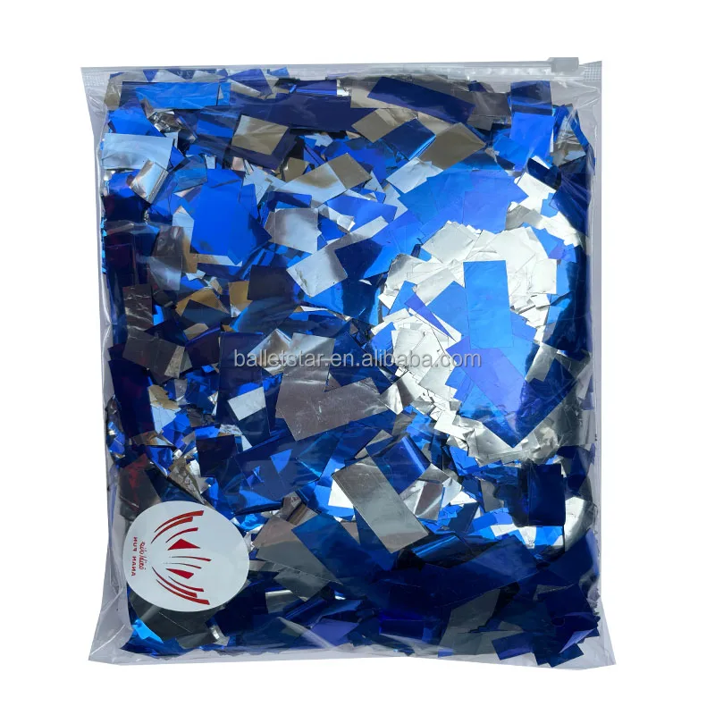 Party Supplies Fireproof Rectangle Metallic Paper Confetti