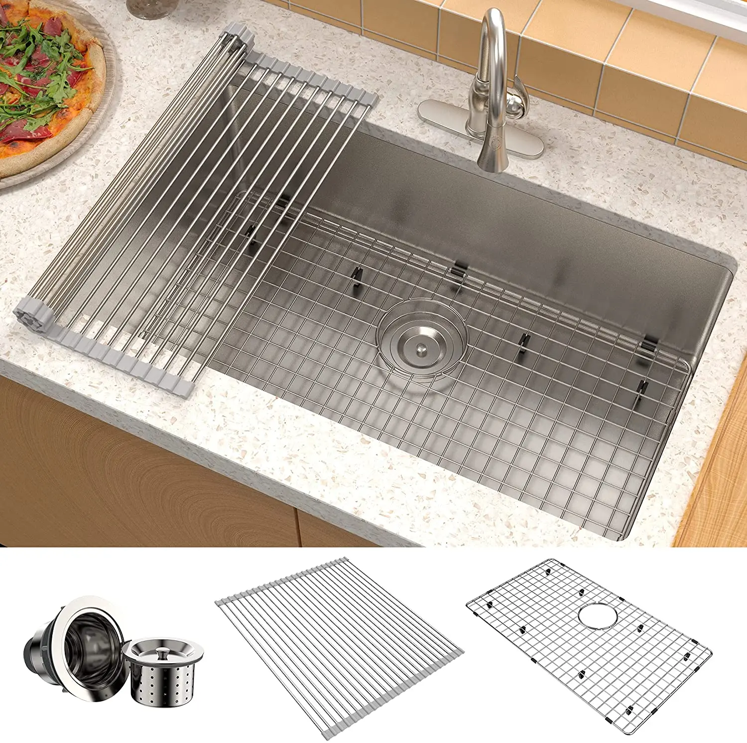 Adlone black finish sink Style Surface nano mount  27*17 pvd plating Sink Black kitchen sink