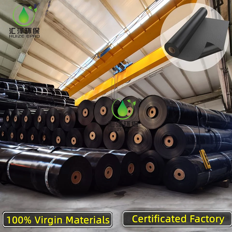 High quality hdpe  geomembrane 15mm thick hdpe  geomembrane 1.2mm 2mm hdpe geomembrane pond lining 3000.0 m2