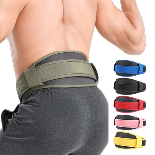 Adjustable Weightlifting Neoprene Leather Belt  Fitness Waist Trainer Belts Deadlifting Power Lifting Lever Belt