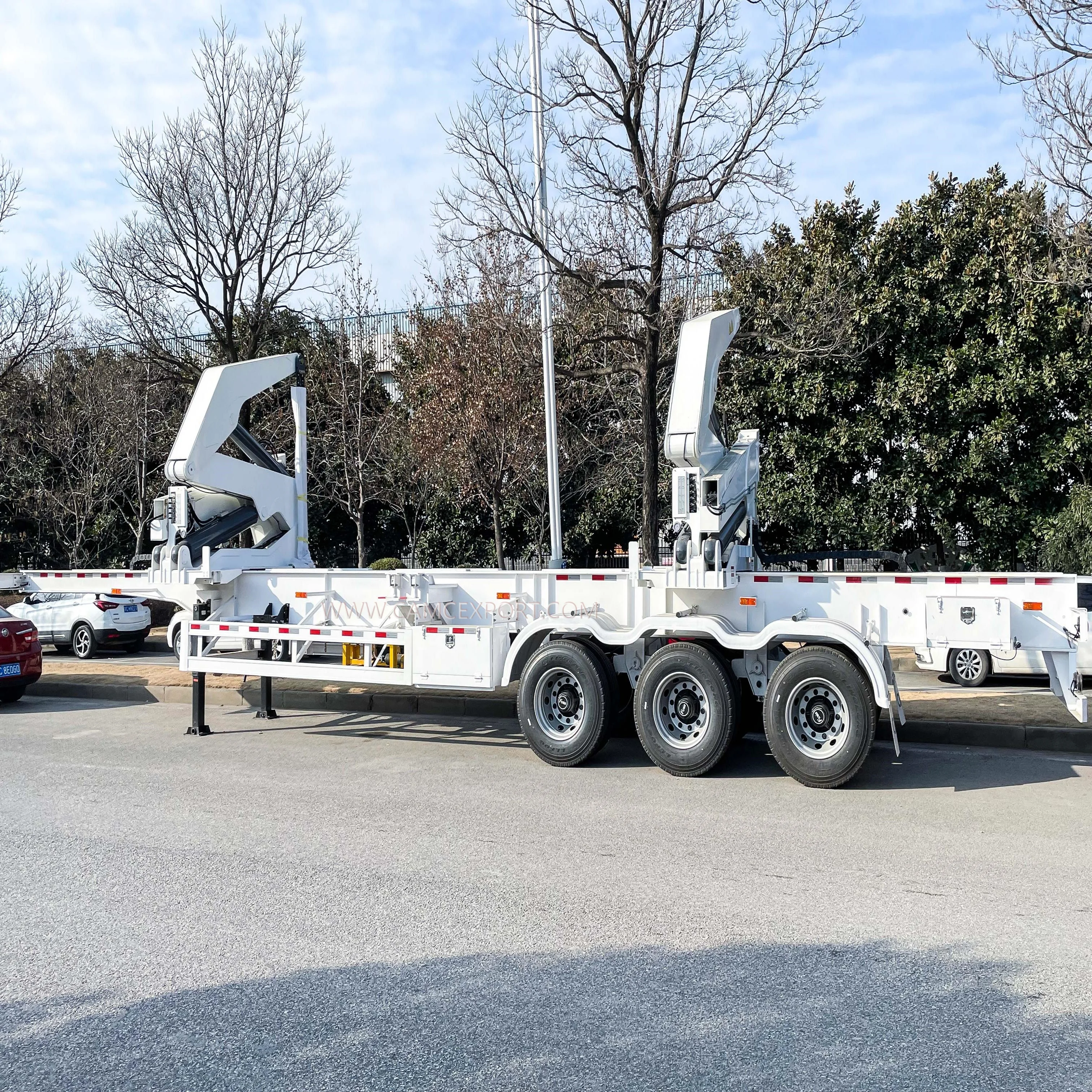 Good price 37t container transport side lifter well-made heavy truck trailer self loader