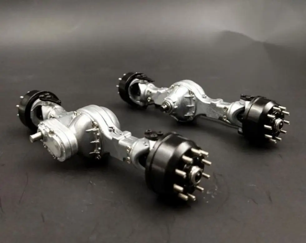 1 / 24 truck model metal drive front axle through axle