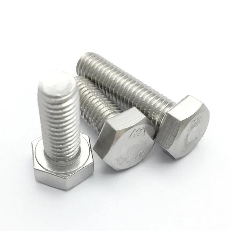M6 M8 M10 M12 Zinc Plated Hexagon Bolts White Zinc Various Grade Hex Bolts Hardware Tools