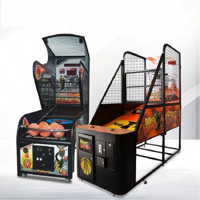 Wholesale coin operated big Street basketball arcade shooting hoop game machine kit for children adult