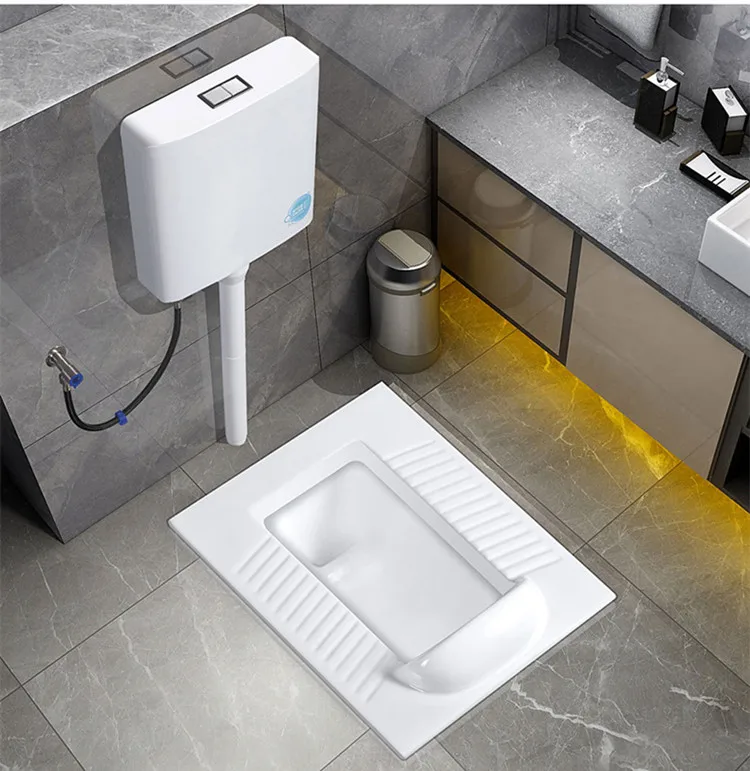 China factory ceramic squatting toilet with flush
