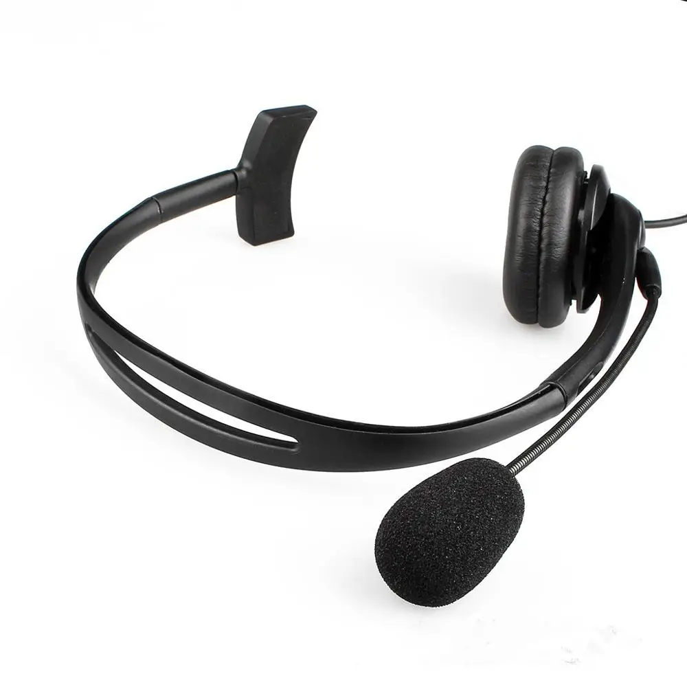 Call center 3.5mm dual plug dual ear noise reduction computer headset with volume adjustment mute