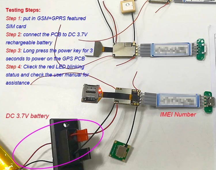  ESIM + ЖК-дисплей совместимый мини PCB GPS трекер ZX310 для разработки GPS-часов/браслета/устройства отслеживания домашних животных