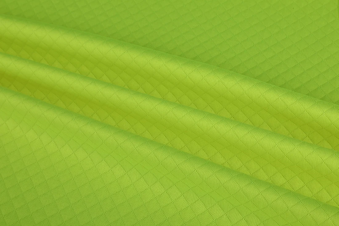 
Fluorescent yellow 100%polyester plaide Fabric for clothing & T shirt 