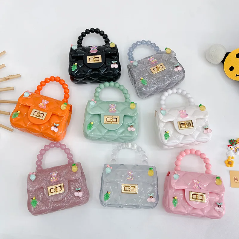 2025 New Jelly Bag Messenger Bag, Girl Fashion Handbag ,Transparent PVC Bag , Girls Clutch Bag Gift Items