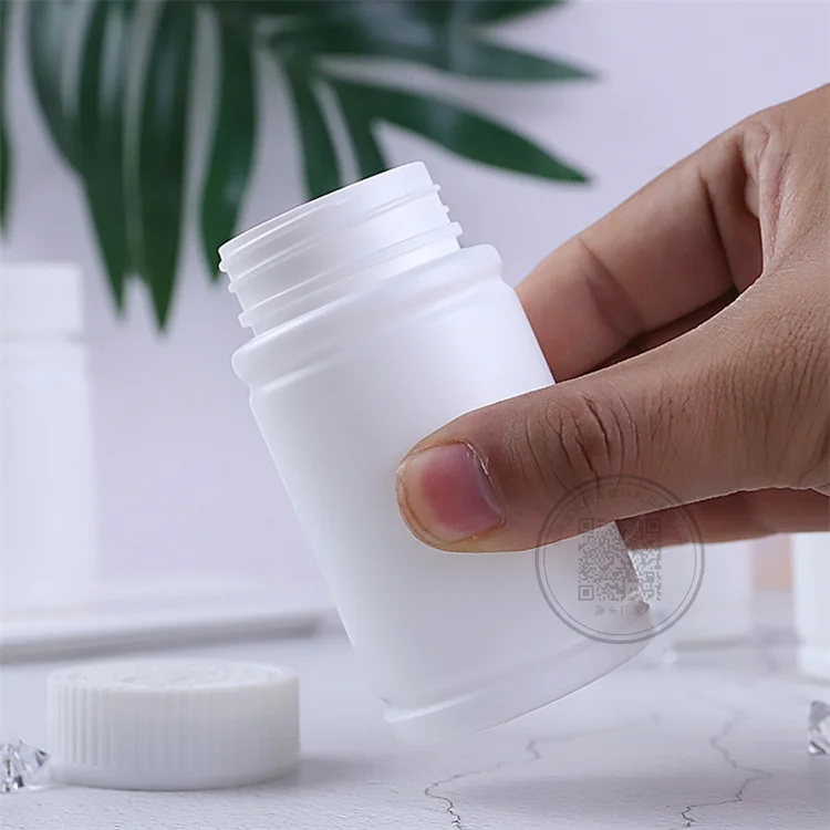 PET Vitamin bottle Round plastic pill, capsule, supplement tablet, liquid, powder