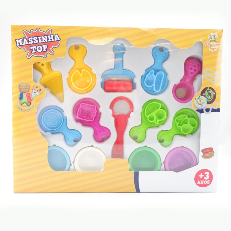 Non Toxic eco-friendly Polymer Modeling Clay playdough Plasticine Bulk kids Slime diy pasta tools color play dough