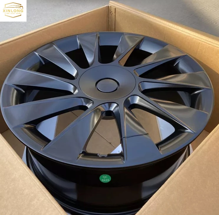 New arrival rims aluminum alloy black color forged car wheels 19 20 inch 5x1143 for tesla model y model 3 rims