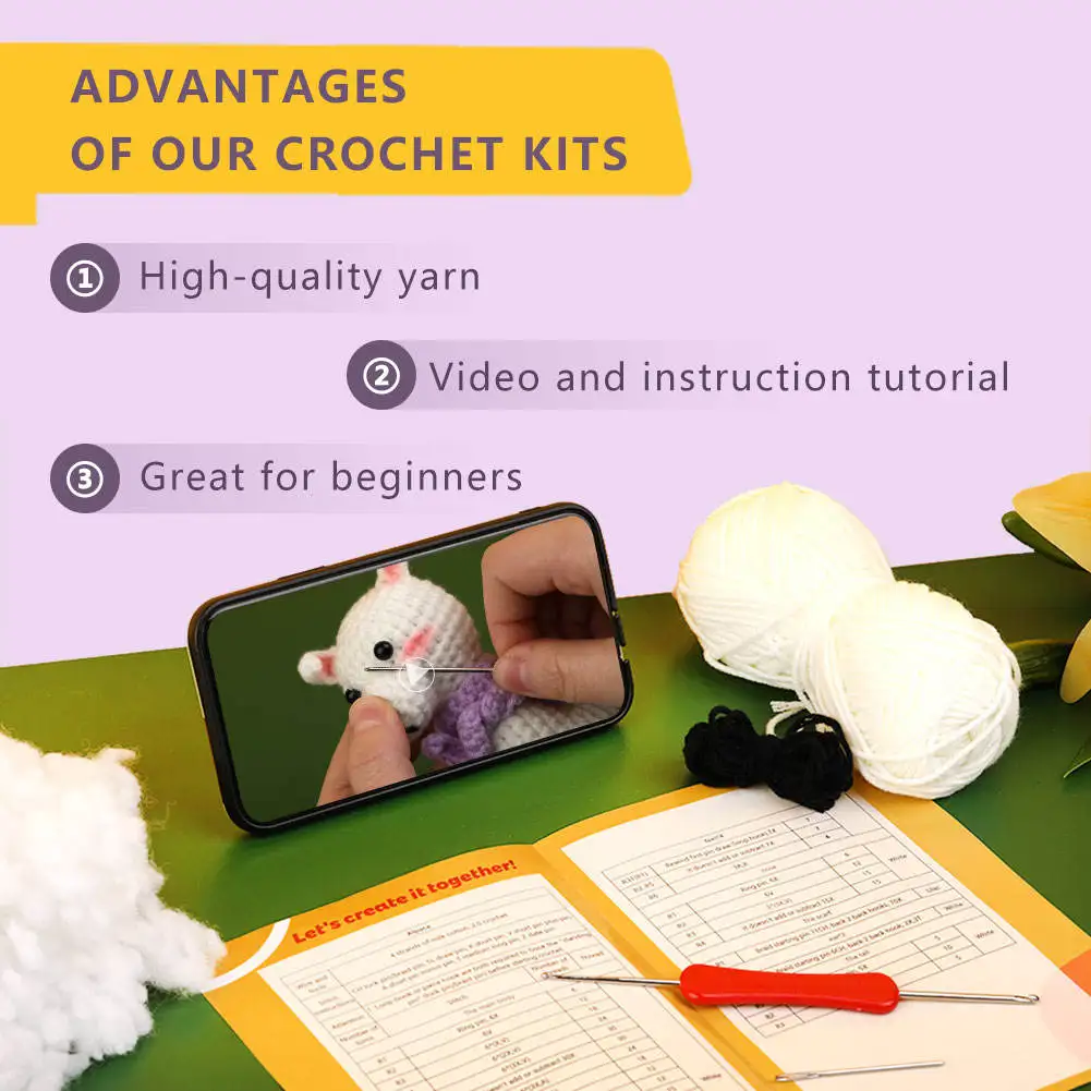 Animal New Design crochet kit diy crochet animal kit crochet set for beginners