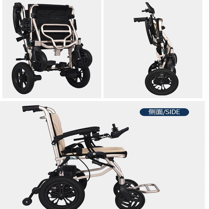 Lithium battery life folding wheelchair foldable aluminum electricity mobility wheelchairs price list