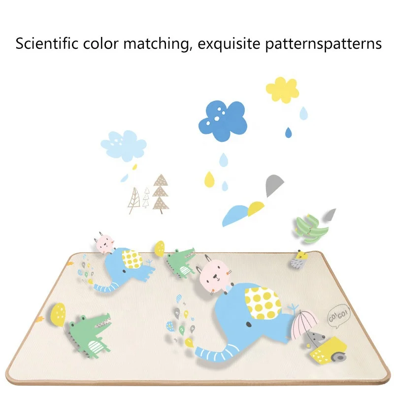 Cute Soft Baby Mat For Children Foldable Crawling Mat ground Floor