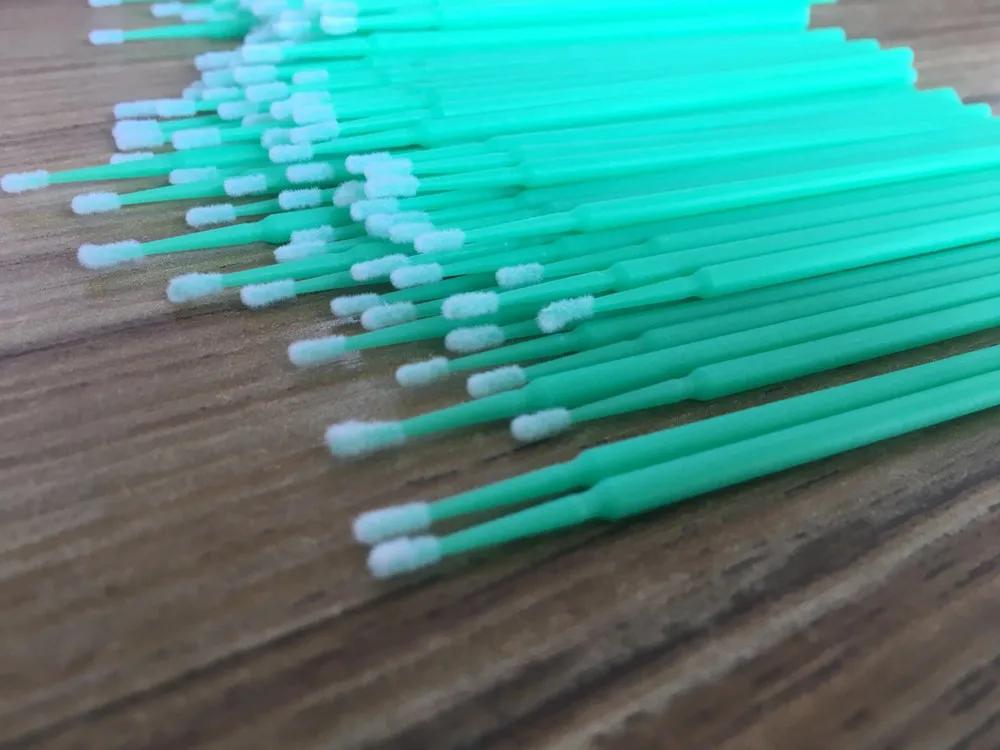 2022 Best Selling OEM 100pcs Disposable Eyelash Cleaning Cotton Swab Lash Extensions Micro Brush