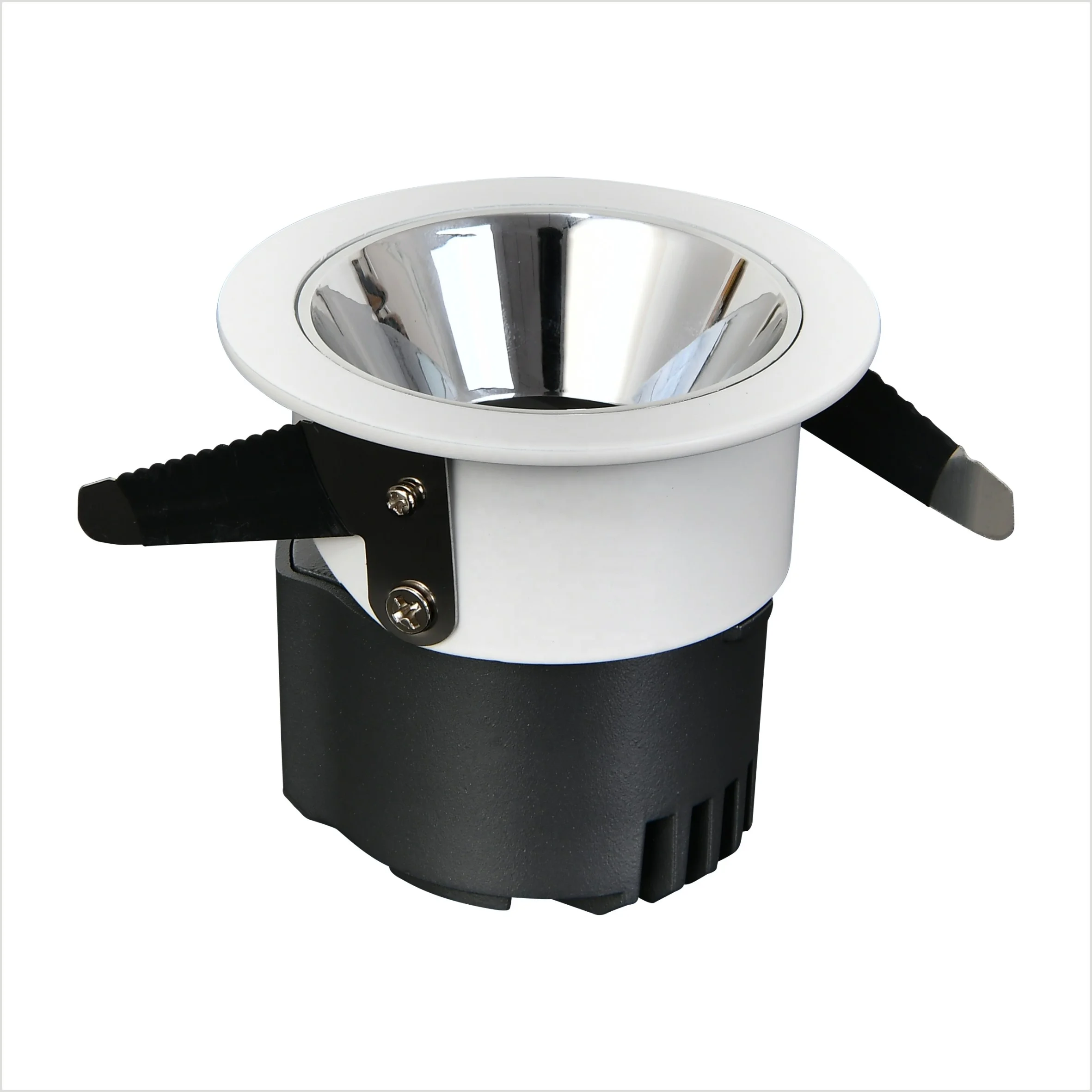 Round recessed Ceiling Light Rotating Led Flood Spot Light Led Spotlight For Home Hotel Lamp Black COB