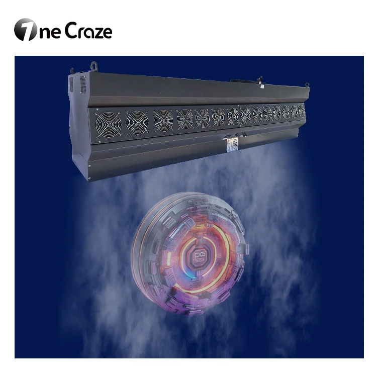 Factory price downward fog screen 3d display mapping projector projection mist screen water fog machine