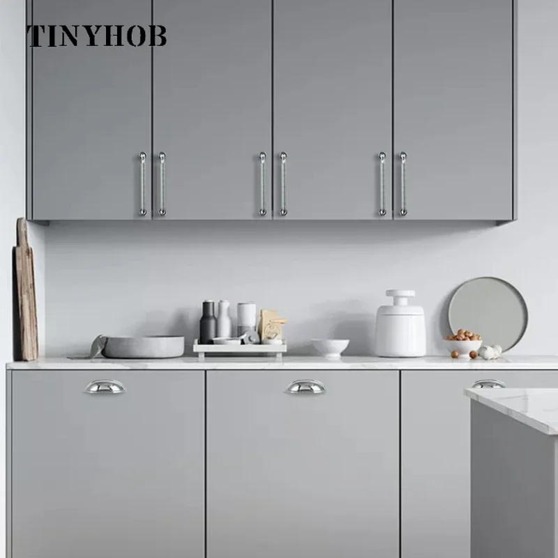 Tinyhob твердая латунная винтажная пеньковая веревочная форма для шкафа мебельные ручки дверных ящиков T-bar/ручка в форме раковины