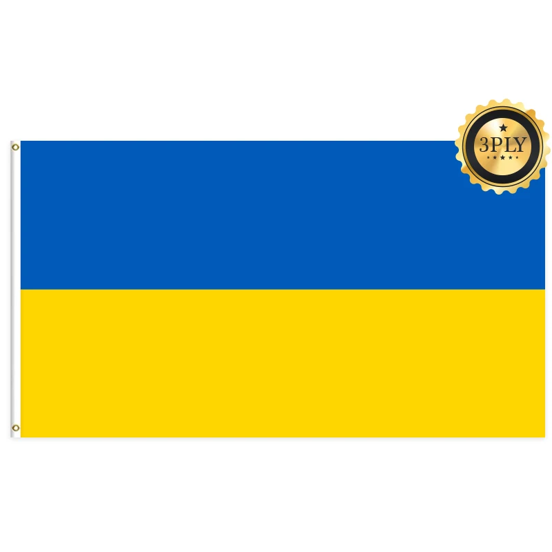 Оптовая продажа 3 Х5 футов украинские флаги 68D/100D полиэстер настроить все страны Быстрая доставка надежный поставщик