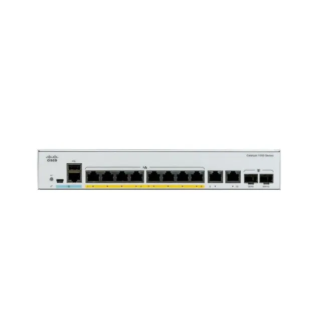C1000-8FP-E-2G-L ciscos Catalyst 1000 Series Switches Ethernet PoE+ Ports 120W PoE Switches