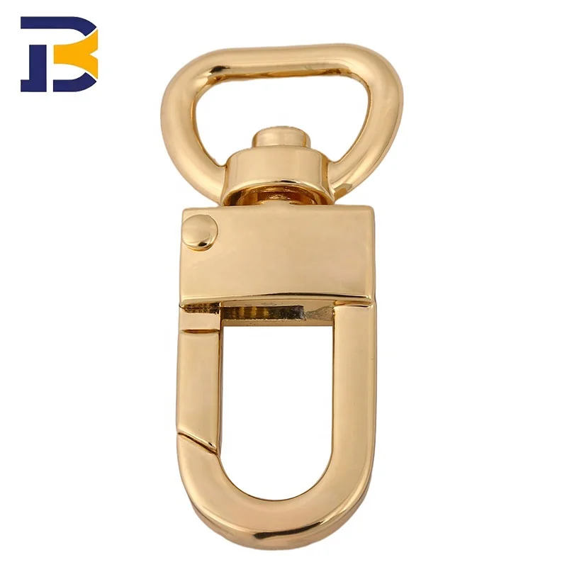 In Stock Bag Parts & Accessories 0.5 0.6 0.8 1 Inch Bag Dog Hook Wholesale 13 16 20 25mm Lanyard Metal Swivel Snap Hook For Bag