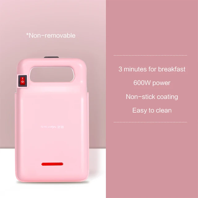 2022 Hot Sale Electric Non-Stick Portable Pocket Heart Shape Flat Personalized multifunction Mini Waffle Maker
