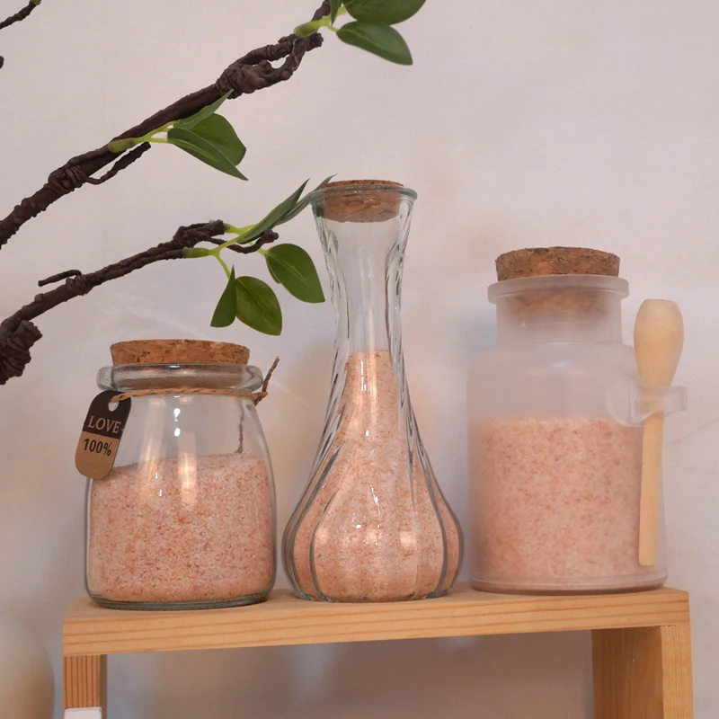 Pakistan Natural  Pink Himalayan Salt for Bath Custom Packaging with Fragrance or dried lavender/rose flower