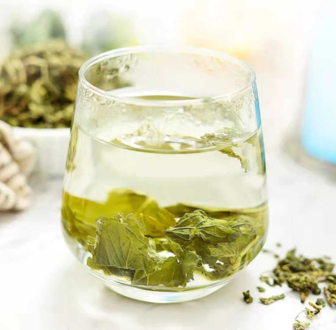 Высушенный листовой чай с перечной мятой, освежающий дышащий высушенный китайский травяной чай, листья перечной мяты, мятный чай