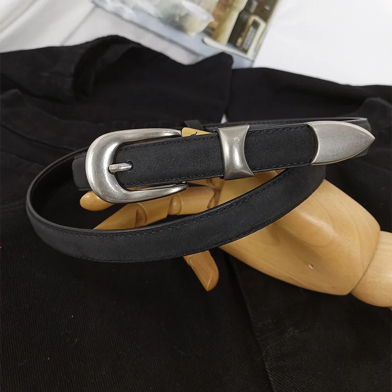 Korean-Style Luxury Two-Layer Cowhide Anti-Velvet Eye-Sucking Wear Women Custom Woolen Dress Jeans Suede Suede Suede New Arrival