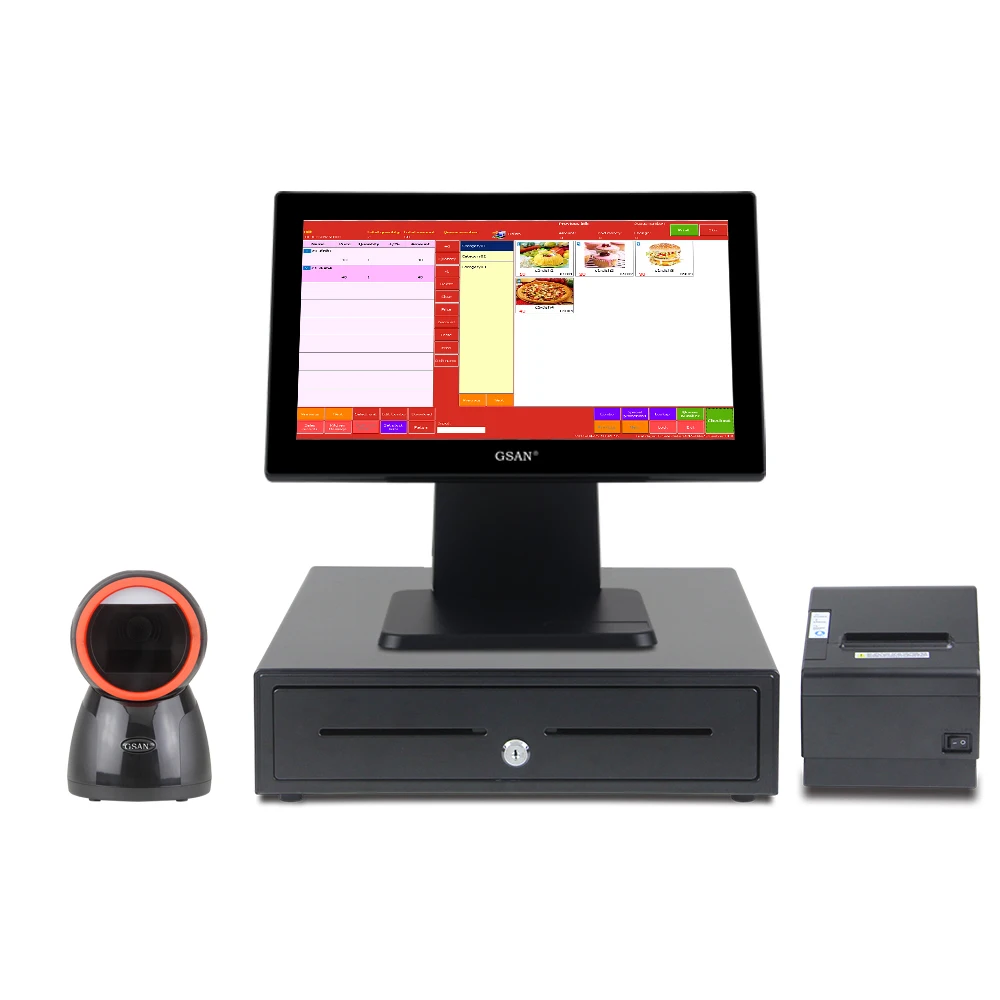 Modern Design HD Resolution Adjustable Angle Dust-Proof Printer Cashier Machine Pos Cash Systems Machine