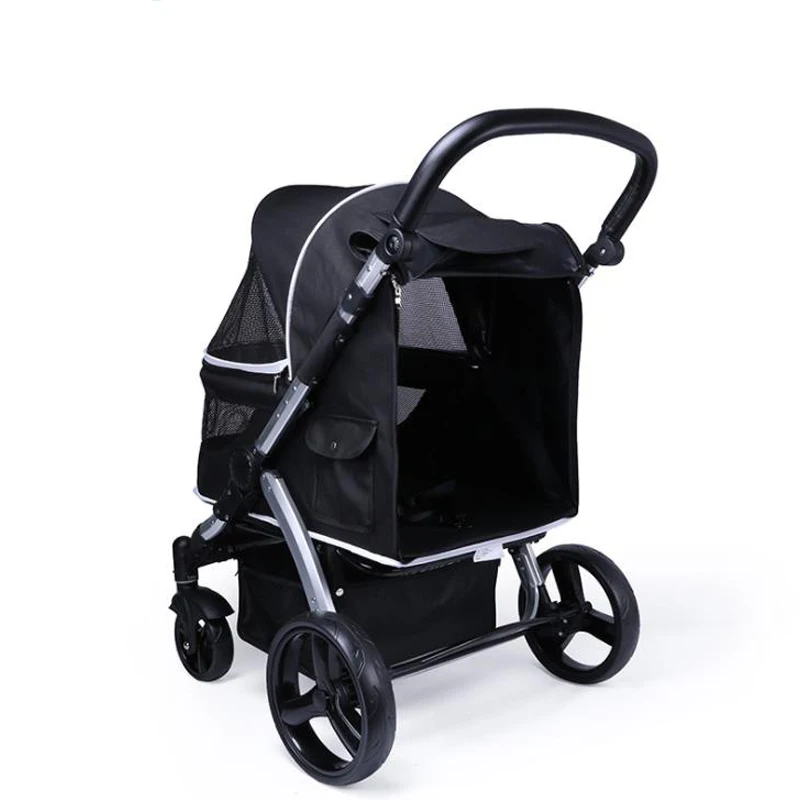  Factory Wholesale Best Selling Dog Pet Stroller Large One Hand Fold Up