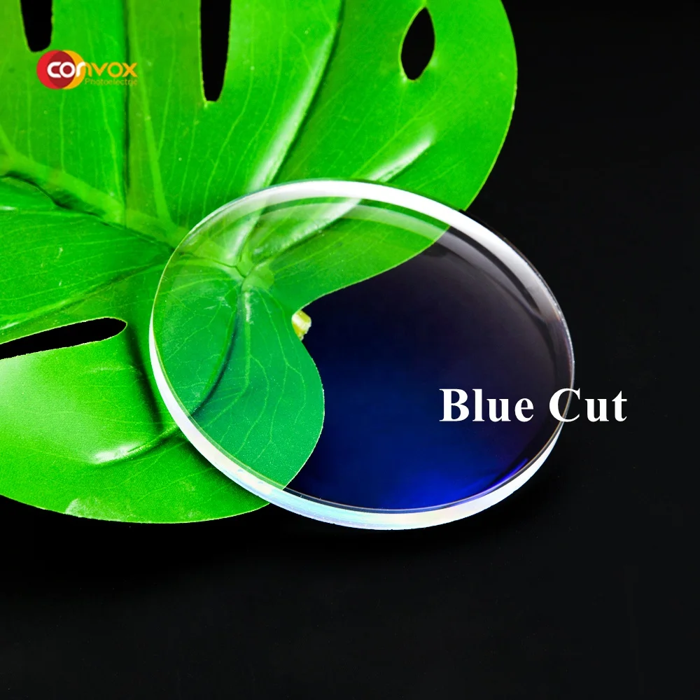 Eyeglasses Lenses Blue Blocking Glasses 1.56 Blue Cut Uv420 Ar Coating Optical Lens