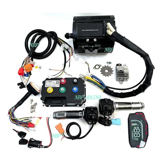 NBpower US warehouse QS138 4000W 90H 120KPH Mid Drive Motor+ND72530 controller For Dirt bike