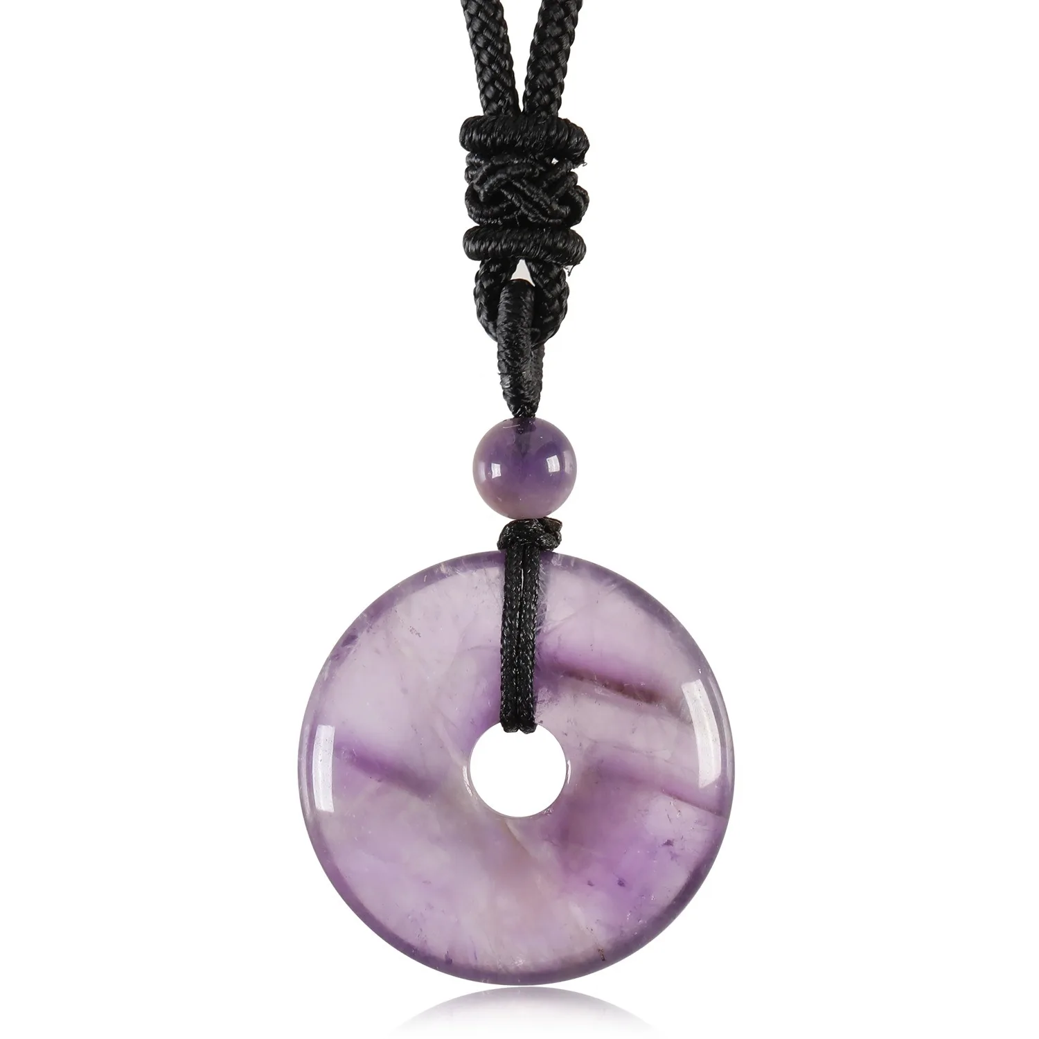 Wholesale Stock 1Inches Fluorite Jade Quartz Donut Pendant