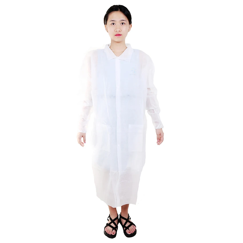 Disposable Lab Coats Medical Non Woven Disposable Non-sterile Gown Disposable Visitor gown