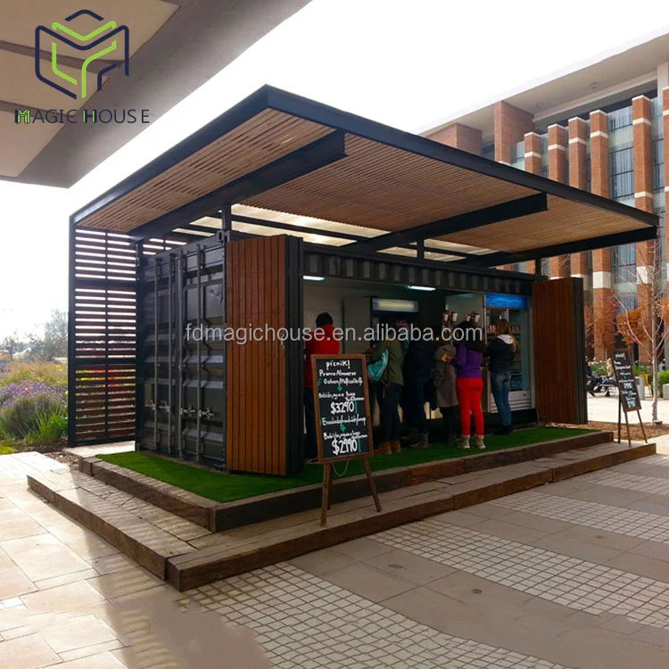 Magic House Fast construction shipping container prefab cafe for sale
