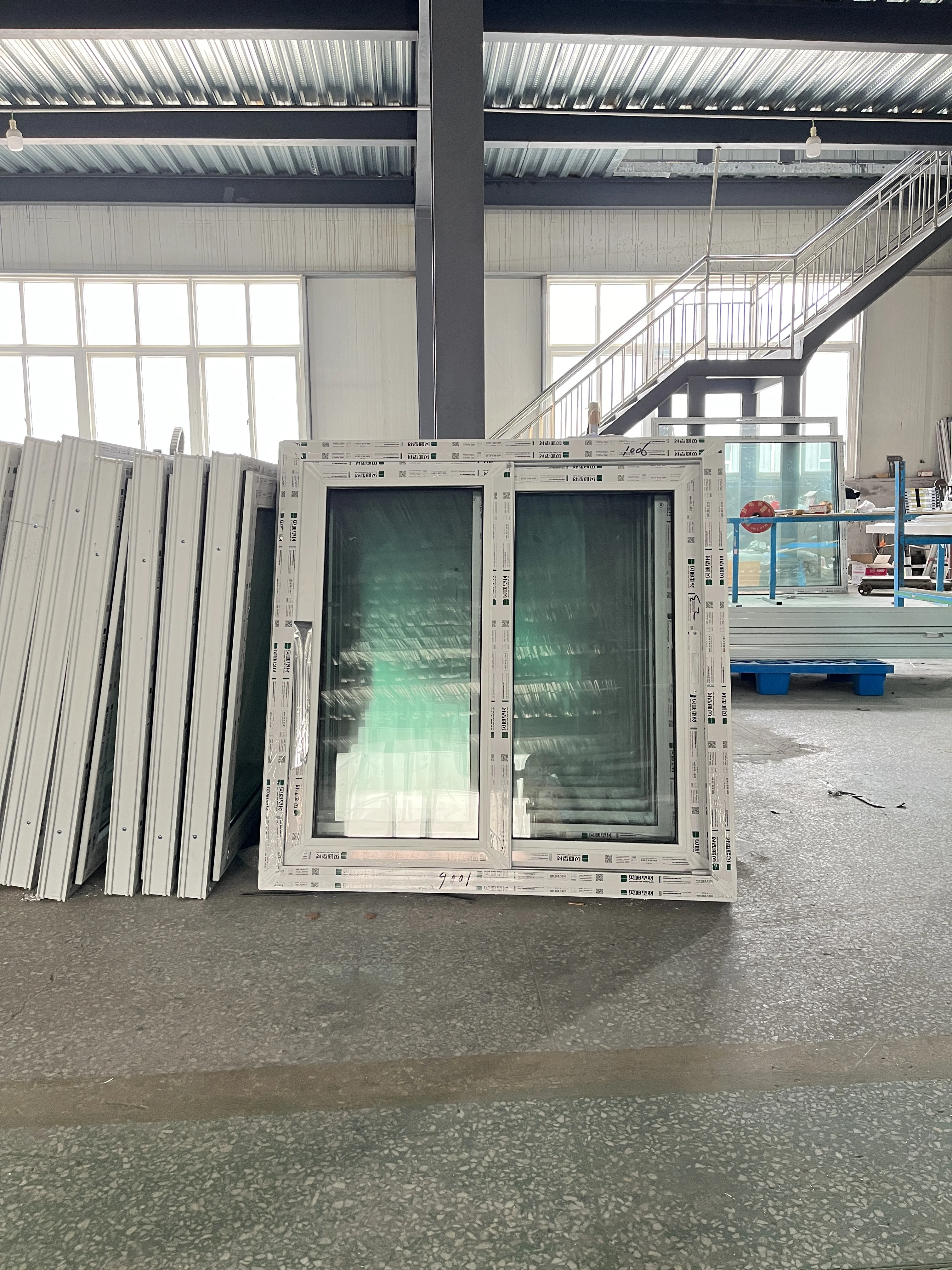 PVC Sliding window frame Double Pane Plastic Replacement Windows Vinyl Glass PVC Horizontal Plastic Window